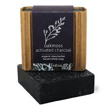 HEMLOCK PARK ORGANIC SHEA BUTTER SOAPS / OAKMOSS + CHARCOAL 5OZ